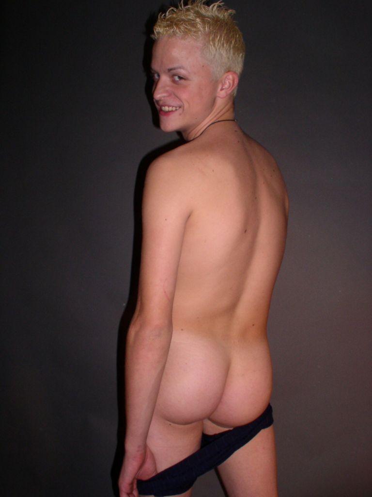 Blonde Gay Teen Show Off His Smooth Skin And Playing With Hi...  